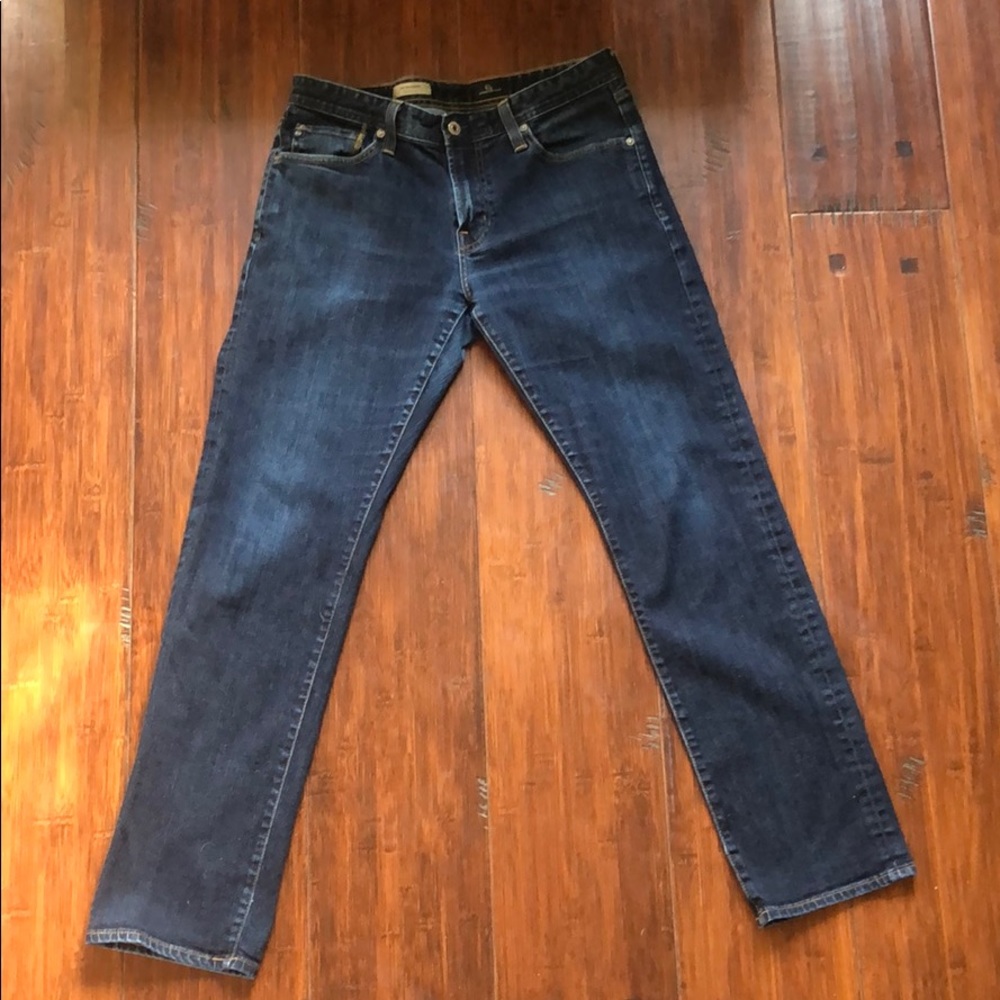 AG “The Graduate” Tailored Leg Denim Blue Jeans - Picture 3 of 6